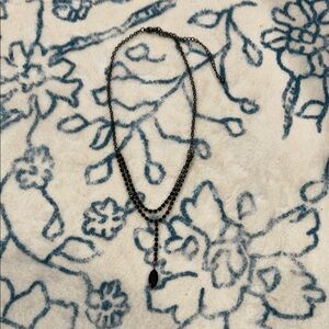 Elegant Black Beaded Necklace